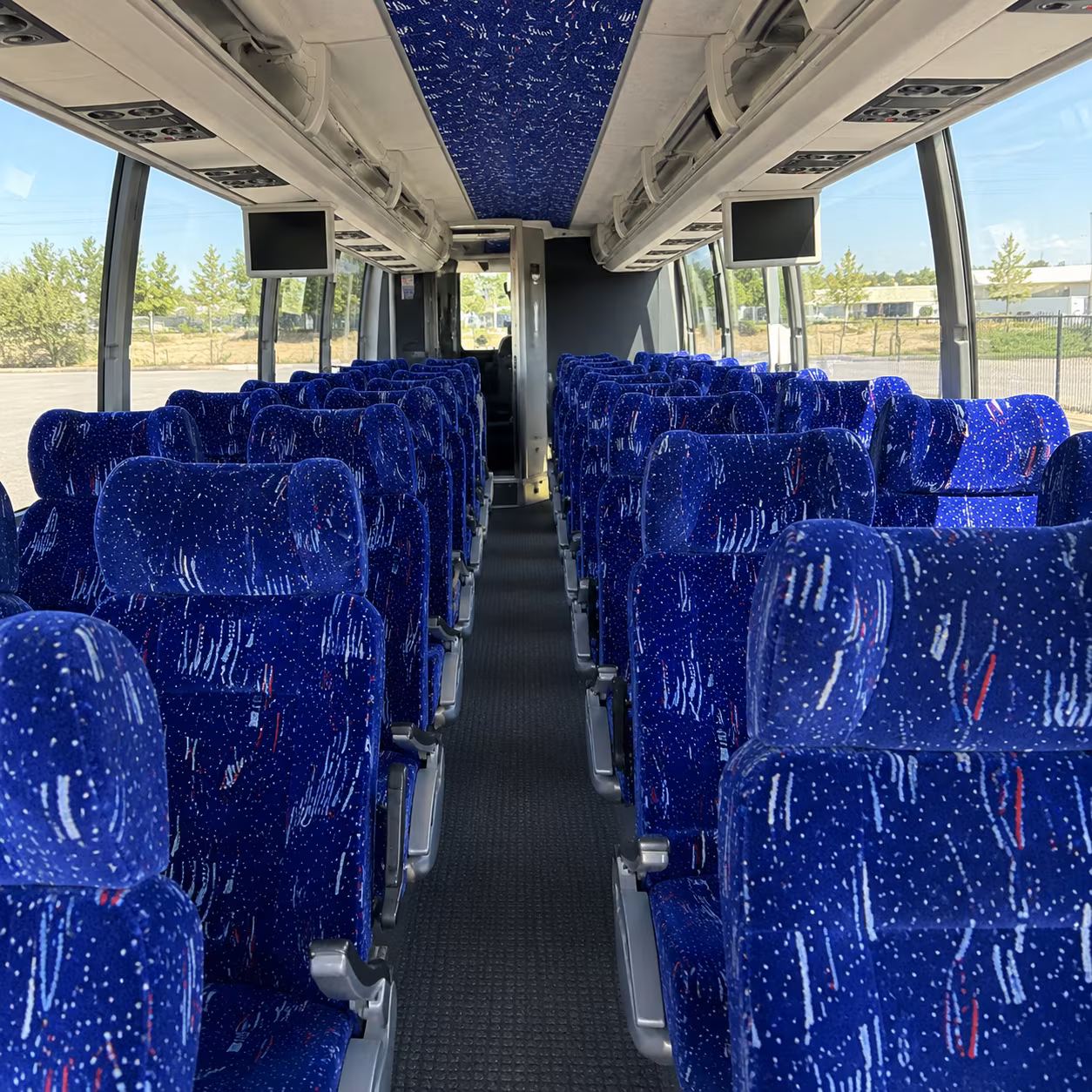 oakland charter bus interior