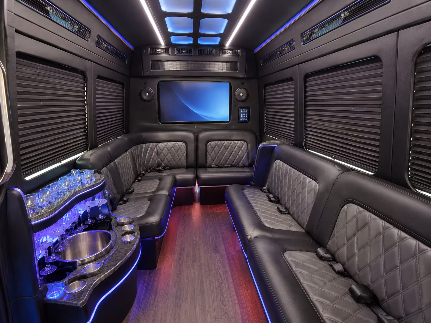 oakland party bus interior